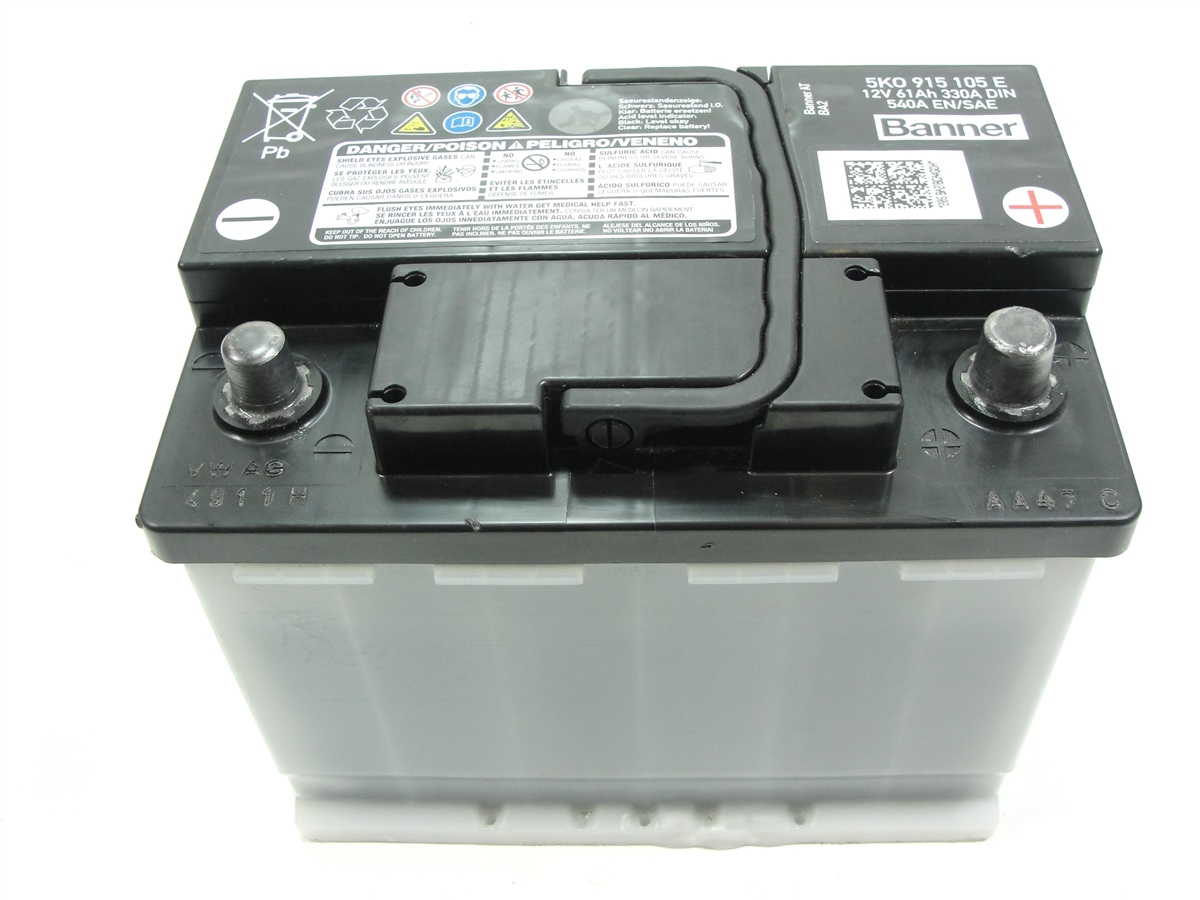 VW Golf 6 Jetta Batterie Akku 61Ah 330A 12V 5K0915105E /15442 eBay VW Golf 6 Jetta Batterie Akku 61Ah 330A 12V 5K0915105E /15442 eBay